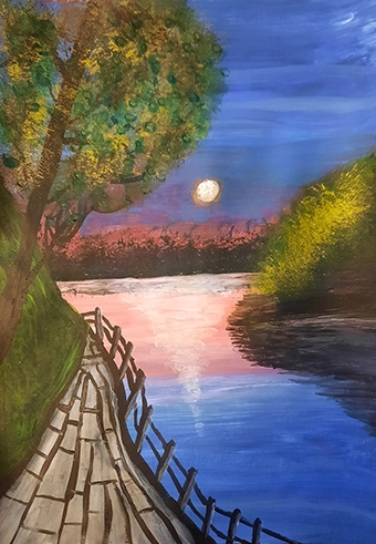 Boardwalk in the Moonlight